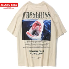 Aelfric Eden, модные футболки с короткими рукавами с 3d принтом животных, для мужчин, лето, дизайн, футболка в стиле хип-хоп, хлопковая Повседневная Уличная одежда