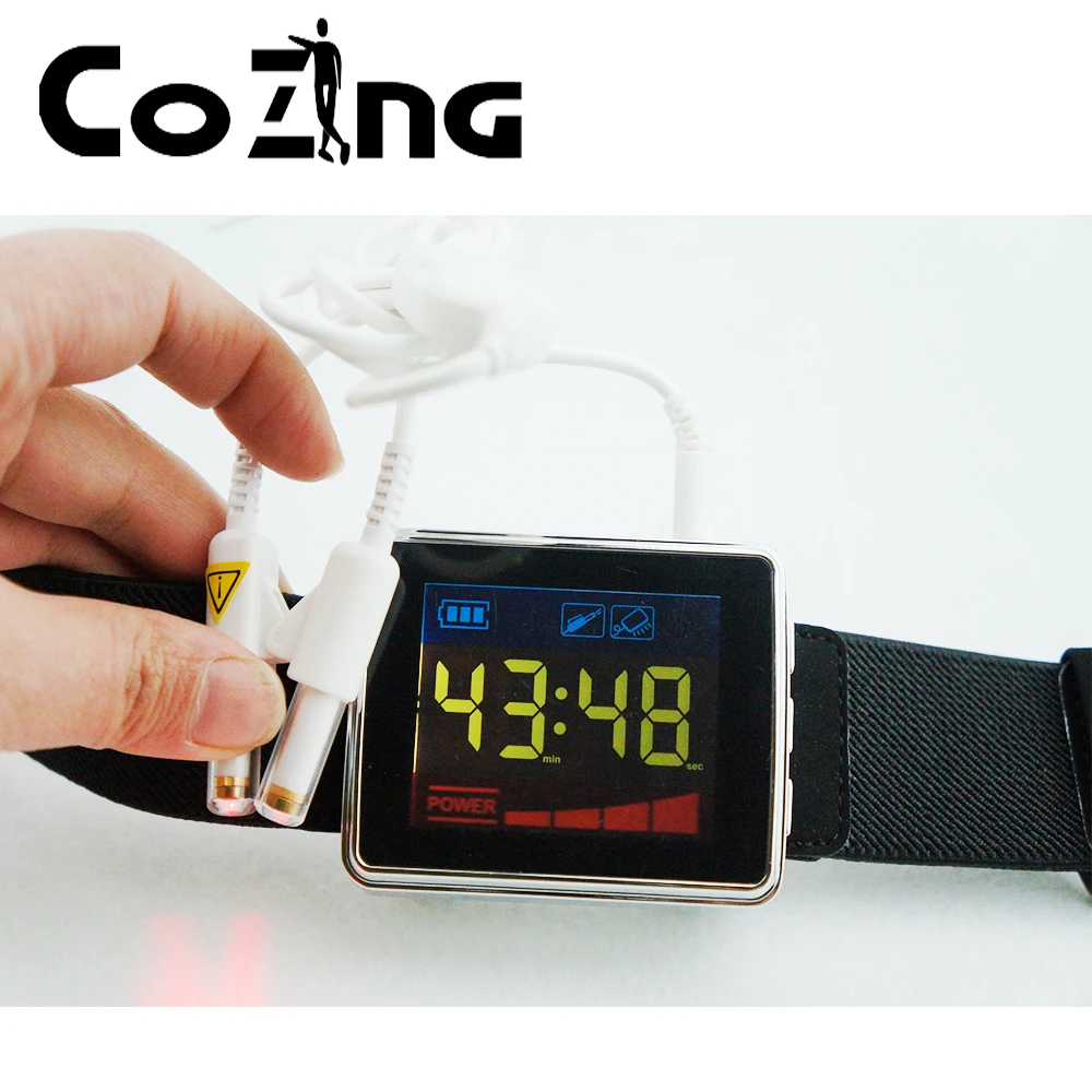 COIZNG 650nm лазерная физиотерапия синусит наручные часы диод для лечения диабета