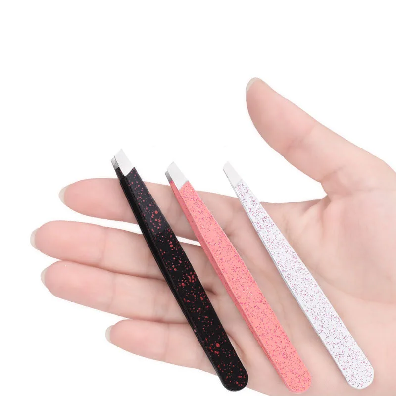 

KESMALL Fashion 1Pc Stainless Steel Professional Eyebrow Tweezer For Hair Removal Women Beauty Tools Pinzette Wimpern XN165M