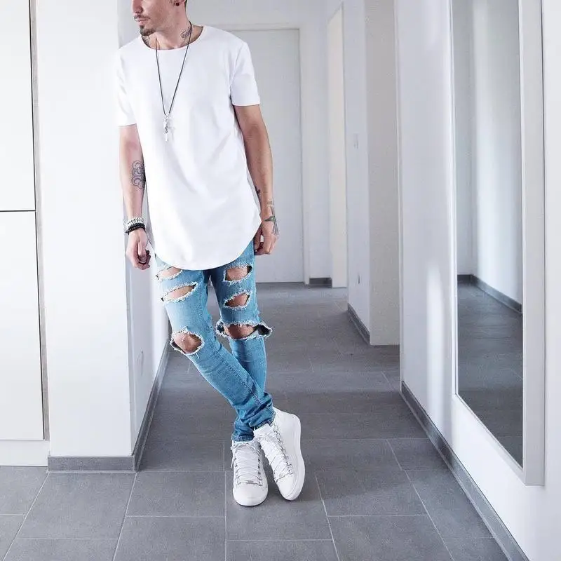 

Black T-shirt Fashion Streetwear men Cotton Long Sleeve t shirt hiphop tee shirts justin bieber harajuku rock Tops homme tshirt