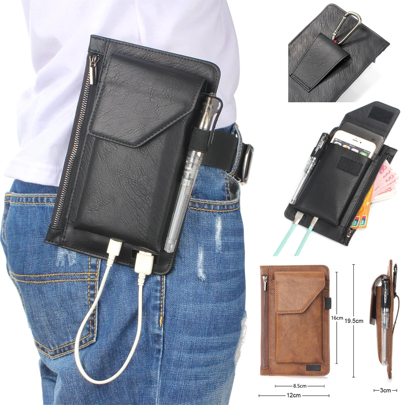 

High Quality Multi-Functional Zipper Mountaineering Bag Vertical Belt Waist Mobile Phone Case For iphone X for Samsung S9 Xiaomi