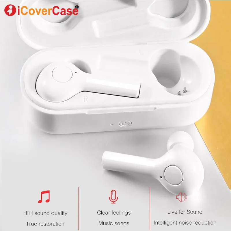 Najtaniej Słuchawki dla Huawei Mate 20X20X10 P30 Lite P20 P10 Plus P9 Lite P8 Honor V20 9 bezprzewodowy słuchawki z bluetooth z etui z funkcją ładowania