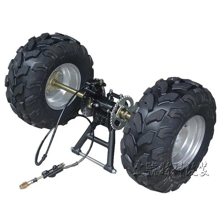 

DIY GO KART KARTING ATV UTV Buggy Foot Disc Rotor Brake Pump Caliper Sprocket Rear Axle Swingarms With 8 Inch Wheel Tires