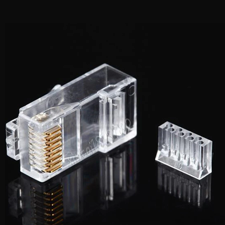 Разъем xintylink rj45 разъем кабеля ethernet cat6 неэкранированный сетевой штекер rj 45 utp 8p8c