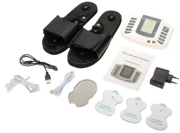 

Electronic Pulse Massager Physiotherapy Muscle Stimulator Massor Therapy Health care beauty Slimming massage With slippers