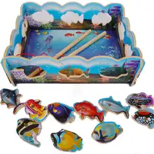 Рыболовная деревянная игра для родителей детская игрушка игра в рыбалку набор для рыбалки развивающие игрушки