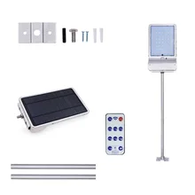 Обновленный открытый 56 светодиодный уличный светильник на солнечной энергии с датчиком движения PIR лампы для садовой безопасности уличный водонепроницаемый Светодиодный точечный светильник