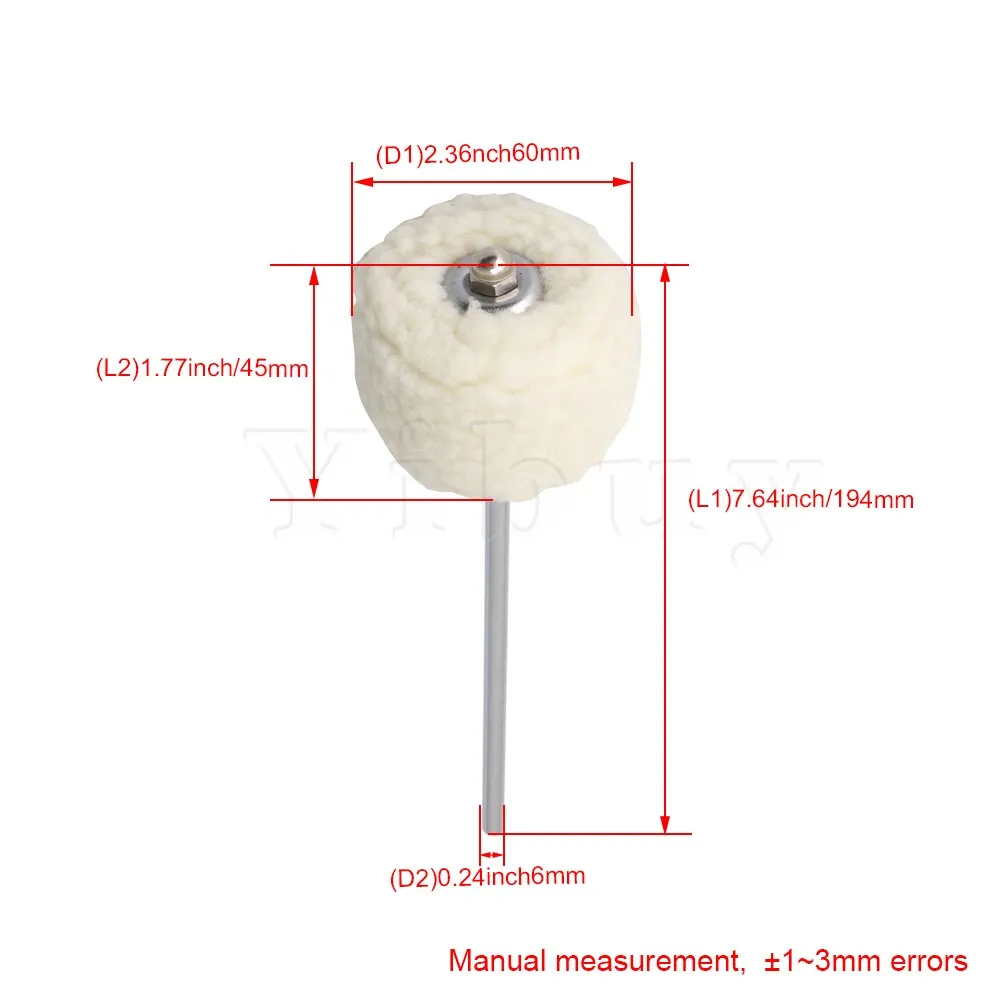 19.4x0.6cm Stainless Steel Shaft Bass Kick Drum Beater Felt Pedal Head for Percussion Hammer