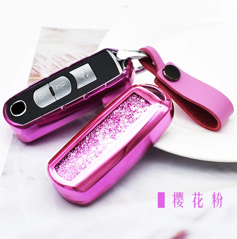 

New Quicksand TPU car key cover case set protect for Mazda 2 mazda 3 mazda 5 mazda 6 CX-3 CX-4 CX-5 CX-7 CX-9 Atenza Axela Mx5