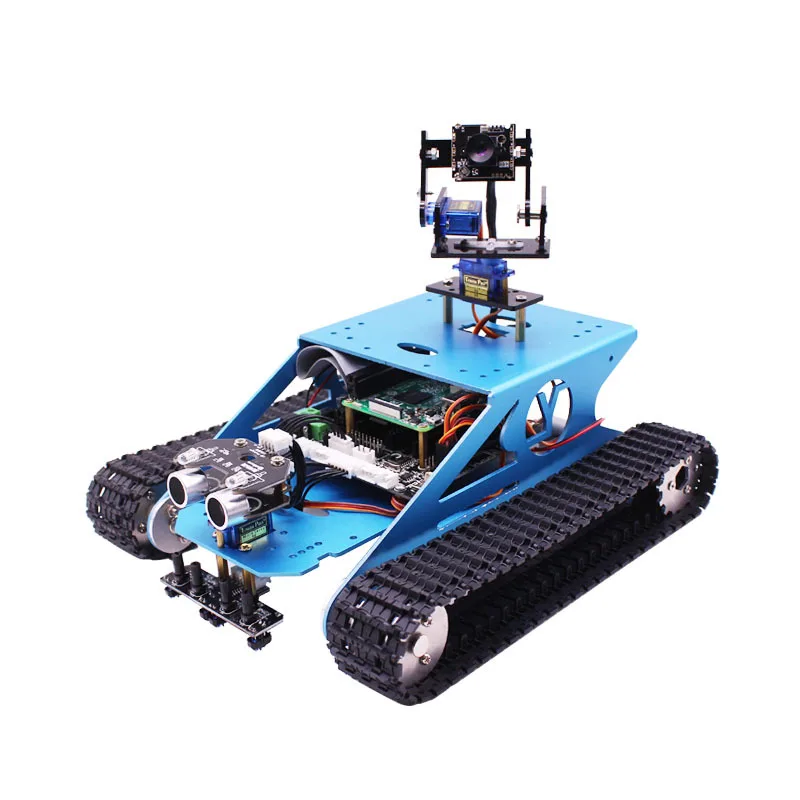 US $141.17 Yahboom Smart Car G1 Smart Tank Robot Kit Rc Car With Wifi Camera For Raspberry Pi 4b3b