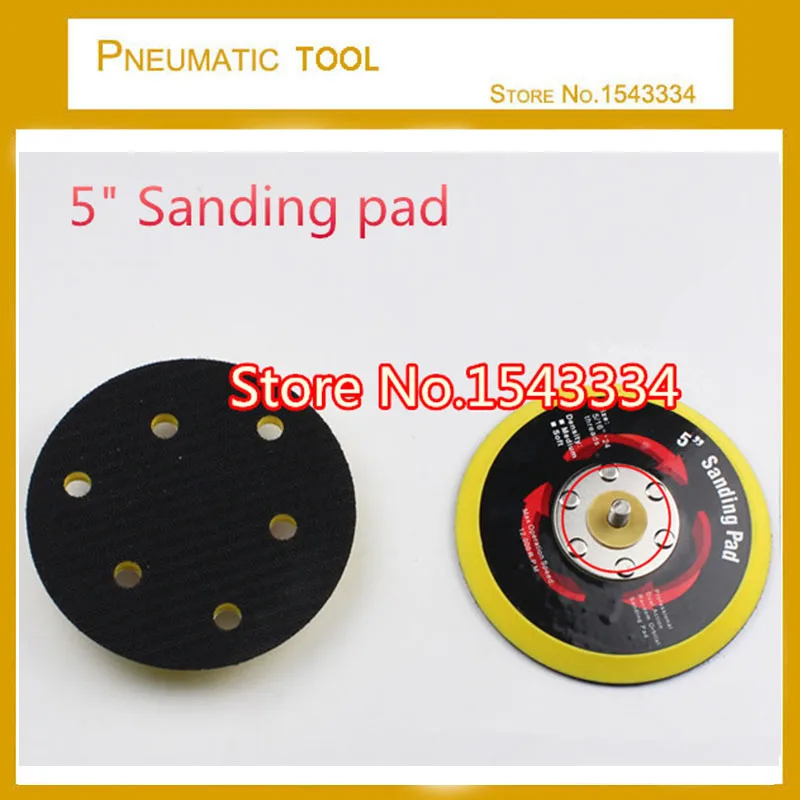 Free shipping 5" 125mm Sanding Pad/Polishing Pad For Air Sandersander