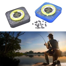 Новинка 1 коробка 5 размеров рыболовная свинцовая сплит-установка грузила модели рыболовные принадлежности аксессуары рыболовные снасти коробки оптом