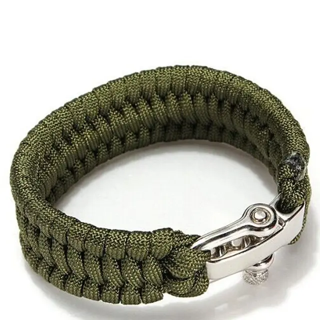 Buy Stainless Steel Buckle ParaCord Bracelet Survival