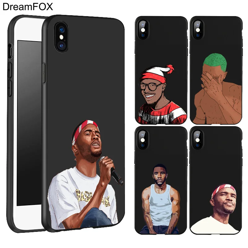 Koop DREAMFOX L472 Frank Ocean Black Soft TPU Silicone Case Cover Voor Apple iPhone XR XS Max X 8 7 6 6 s Plus 5 5 s 5g SE