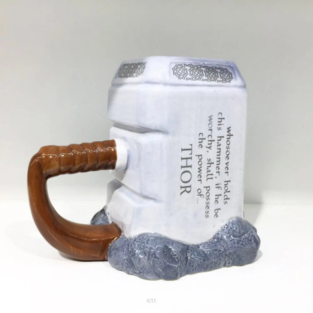 1 шт. 3D кофейные кружки thor Марвел Тор mjolnir в стиле молотка керамическая
