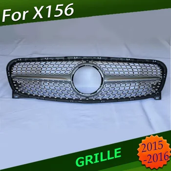 

ABS Front Middle Grille Racing Grills Diamond Star For Mercedes Benz GLA X156 GLA180 GLA200 GLA250 2014-2016
