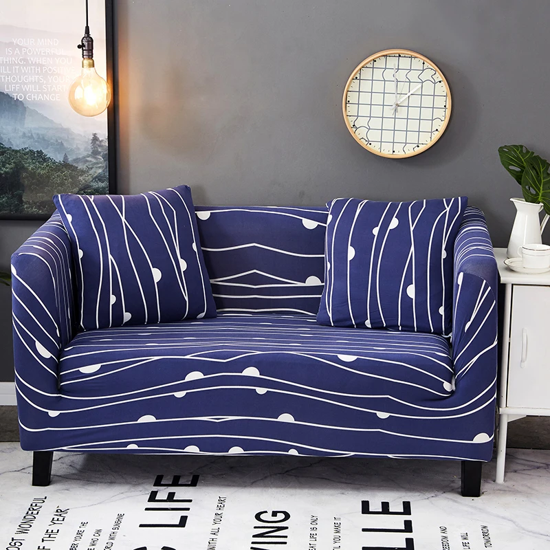 Modern Living Room Sofa Slipcover Polyester Spandex