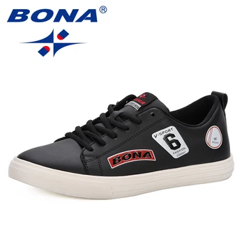 

BONA 2019 Spring Summer Leisure Shoes Men Sneakers Low Top Shoes Men's Casual Shoes Male Brand Fashion Comfortable Shoes Trendy
