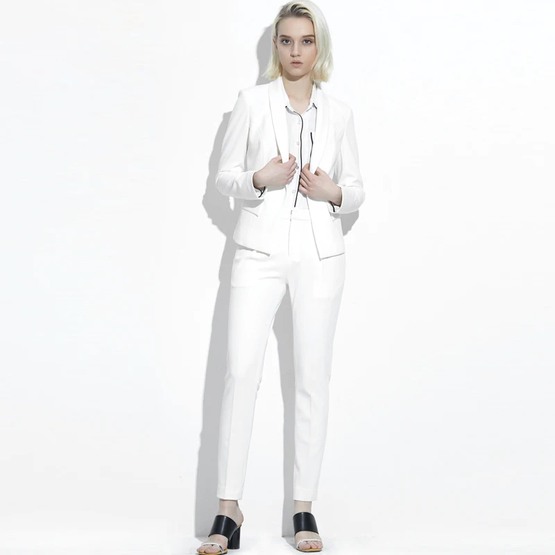 Red Two Piece Set Office Suit Women Pant Suits Businness Work Wear Red Two Piece Set Office Suit Women Pant Suits Businness Work Wear