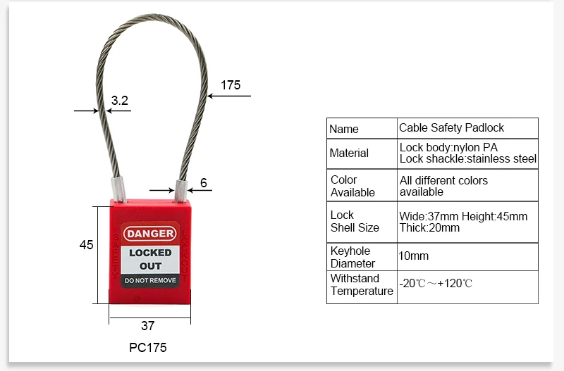 Lockey Upgrade ABS замок безопасности изоляция нейлоновая пластиковая Скоба поддержка безопасности замок Loto Tagout