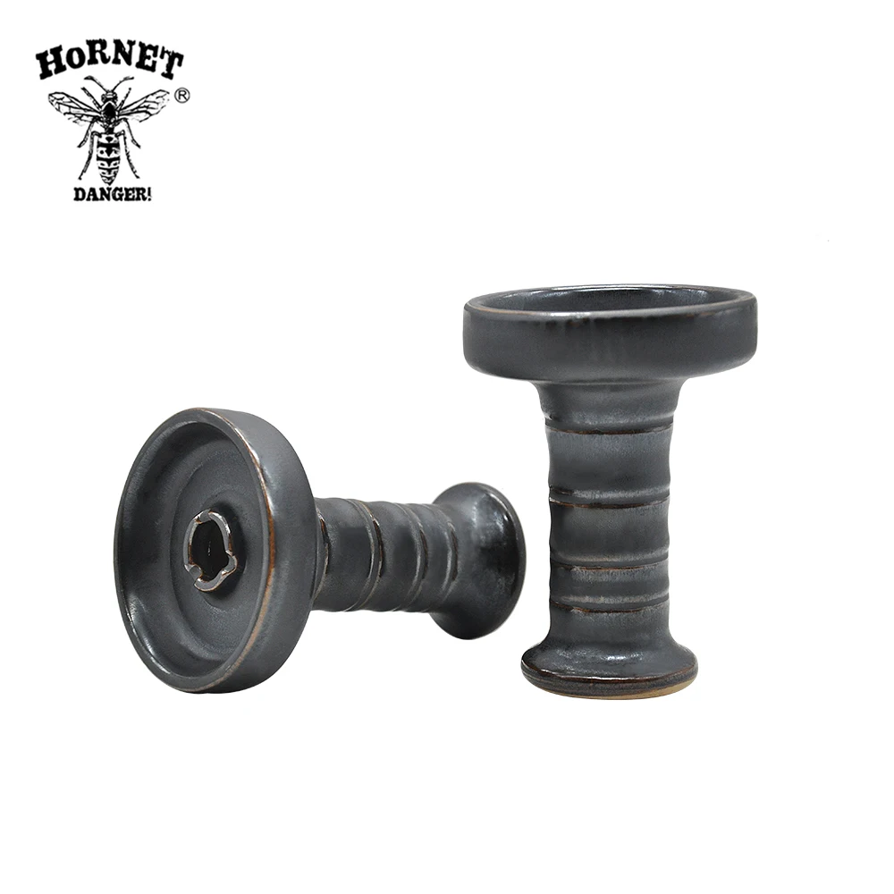 

Ceramic bowl hookah with central big funnel - Perfect hookah bowl for Kaloud Lotus - 4.17" height hookah shisha bowl