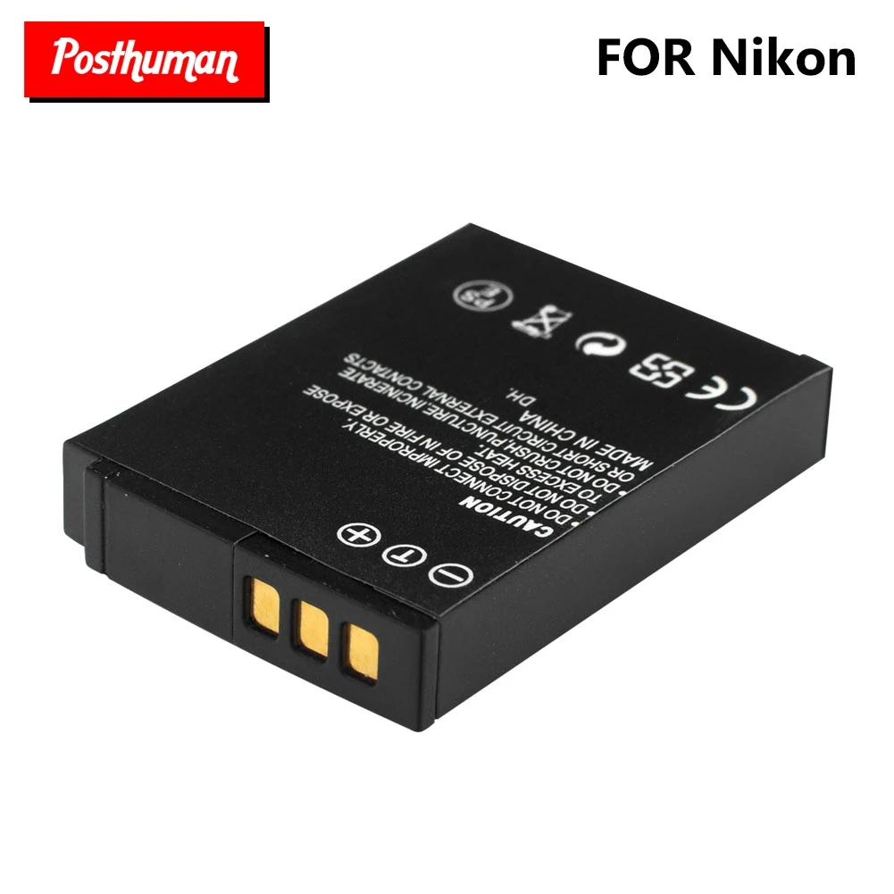 POSTHUMAN для Nikon Coolpix S610 S610c S710 S620 S630 S8000 EN-EL12 3,7 v 1050mah Цифровая Перезаряжаемые Li-Ion Камера Батарея