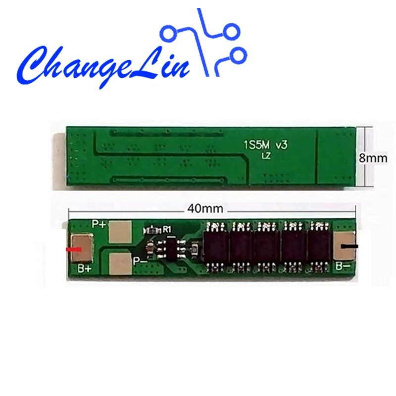 

1S 3.7V Lithium Li-ion Lifepo4 Battery Protection Board Single Cell Module Packs BMS PCM PCB for 18650 Polymer High Current 10A