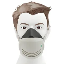 Респиратор защитная маска Активированный уголь Анти Пыль органические газы и пары фильтра лицо щит GMZ016