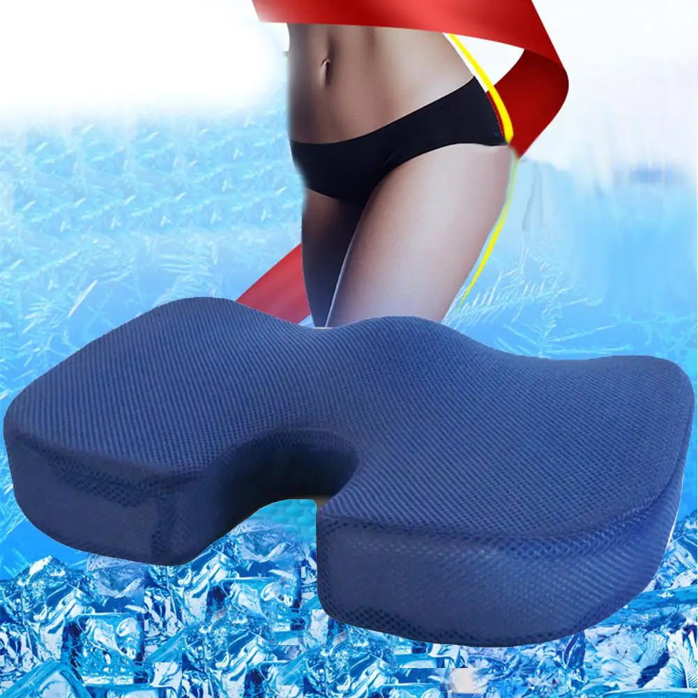 

Portable Memory Foam Gel Seat Cushion Orthopedic Pain Relief Pad Office Sitting Pillow