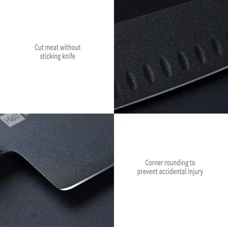 Xiaomi Mijia Cool Black Non-Stick Knife Stainless Steel Knife Set 
