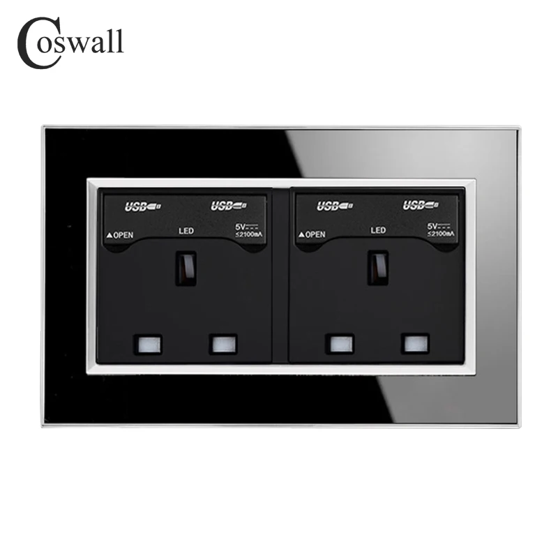 Coswall 146 Type 13A UK Standard Socket Luxury Wall Power