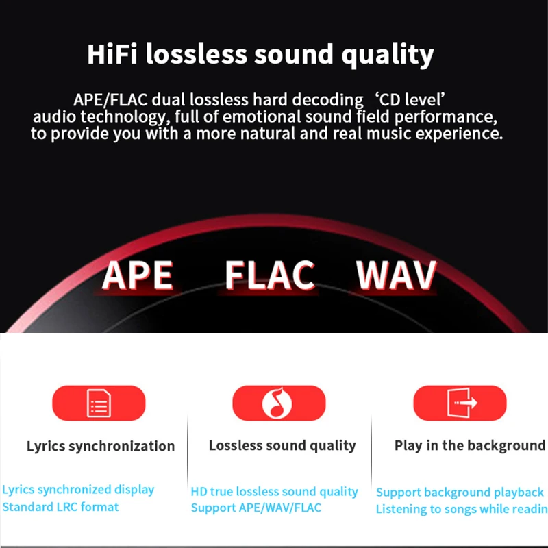 Mp3 плеер Mahdi Bluetooth 4 1 сенсорный экран Спортивная Портативная аудиосистема 8 ГБ Hi Fi с
