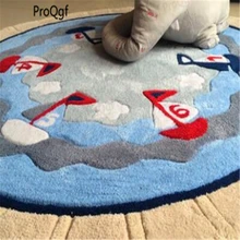 ProQgf круглый квадратный ins теплый коврик footcloth