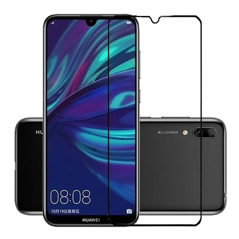 9D для huawei y6 стекло для huawei y7 защитная пленка из закаленного стекла huawei y6 huavei y7 huawey y72019 Защитная пленка для экрана