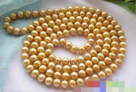 

3689 GOLDEN ROUND FRESHWATER CULTURED PEARL NECKLACE