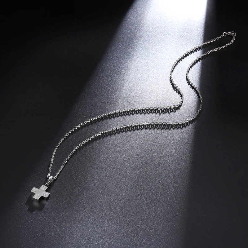 D& Z маленький золотой крест ожерелье для женщин цепь из нержавеющей стали Распятие мини Циркон ожерелье s& Подвески для христианских ювелирных изделий