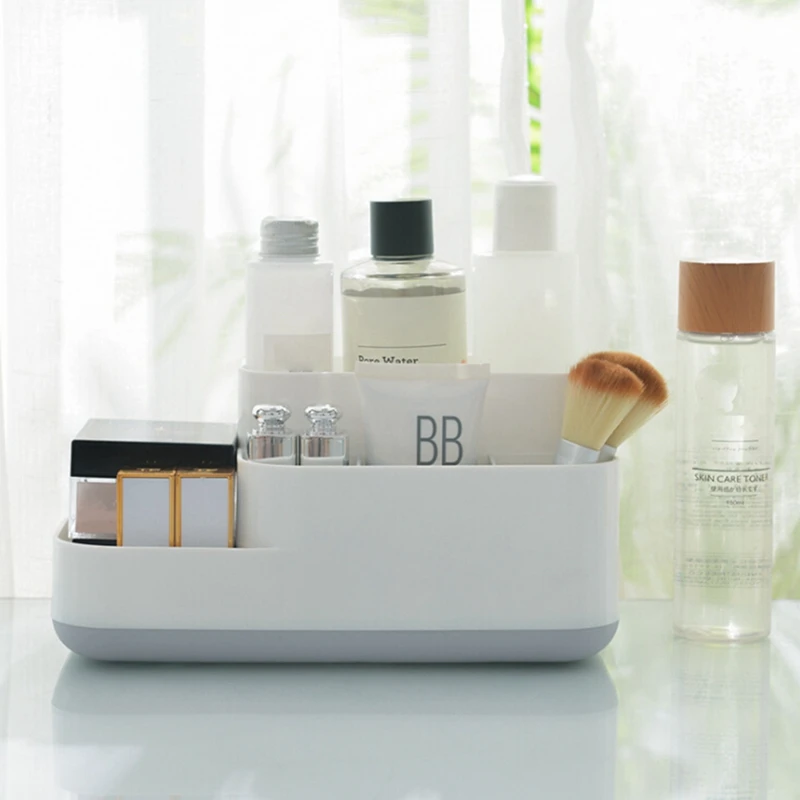  Makeup Organizer Storage Box Cosmetic Large Capacity Makeup Brush Lipstick Holder Desktop Bathroom 