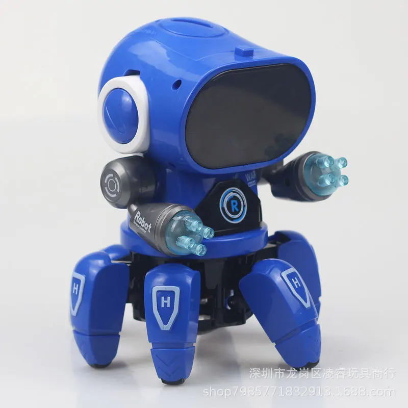 

Dancing electric six-legged fish robot lights music children's boys hot toys