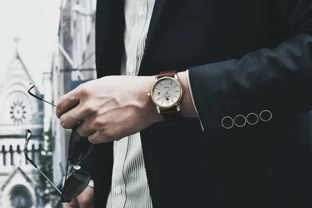 BENYAR 2020 New Fashion Top Luxury Brand Leather Watch Automatic Men Wristwatch Men Mechanical Steel Watches Relogio Masculino