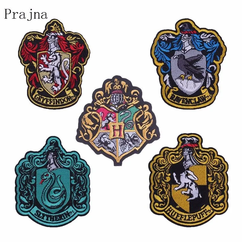 

Prajna DIY Gryffindor Patch Embriodered Patches For Clothing Iron On Patches On Clothes Stripes Harry Pacth Decoration F
