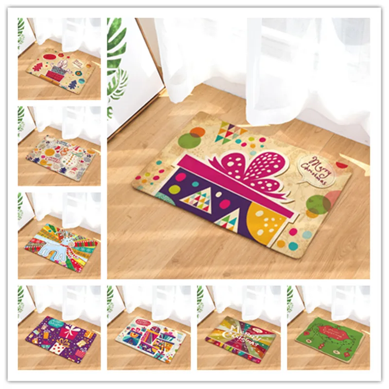 

Christmas Style Mats Antideslizantes Arpets Carpet Outdoor Ground Floor Entrance Door mat 40x60cm 50x80cm