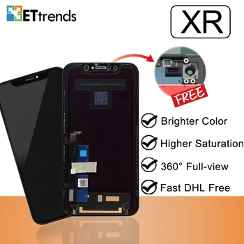 

3PCS/LOT DHL Free Shipping Quality A+ for iPhone XR Lcd Screen Digitizer Assembly Replacement with Perfect 3D Touch & Brightness