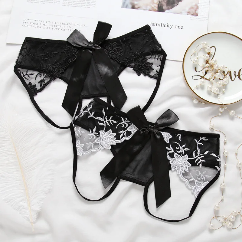 Women Sexy Lingerie hot erotic open crotch sexy Panties Porn transparent Lace underwear crotchless sex wear underpants briefs (3)