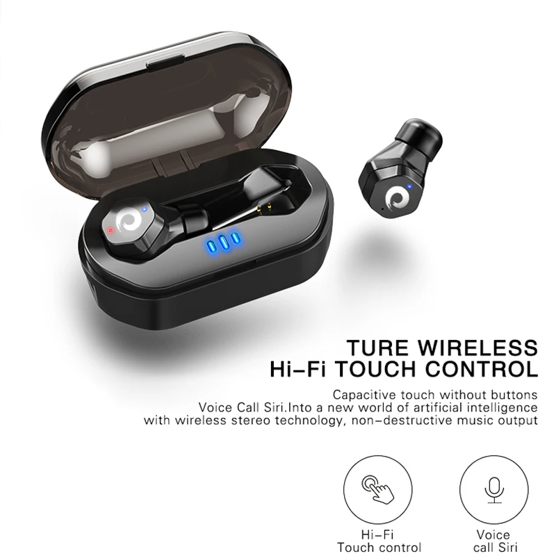Langsdom номер мини Беспроводной Bluetooth наушники СПЦ IPX7 Водонепроницаемый в ухо с