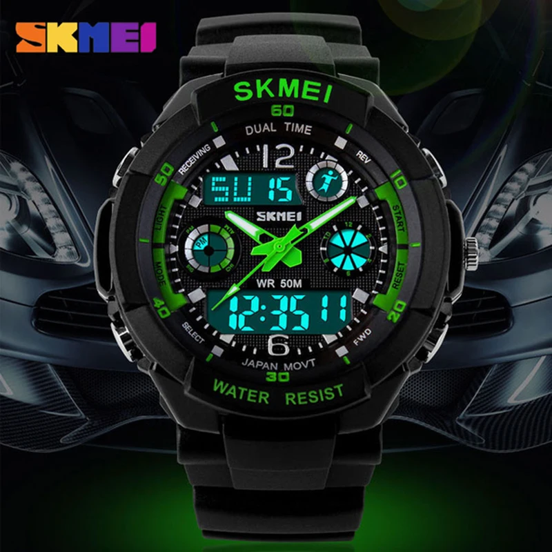 Мужские кварцевые цифровые часы мужские спортивные Relogio Masculino SKMEI S Shock Relojes LED
