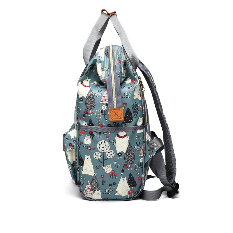 LEQUEEN модная сумка с принтом «мама» для подгузников на открытом воздухе, дорожная сумка для хранения, большой объем, портативный