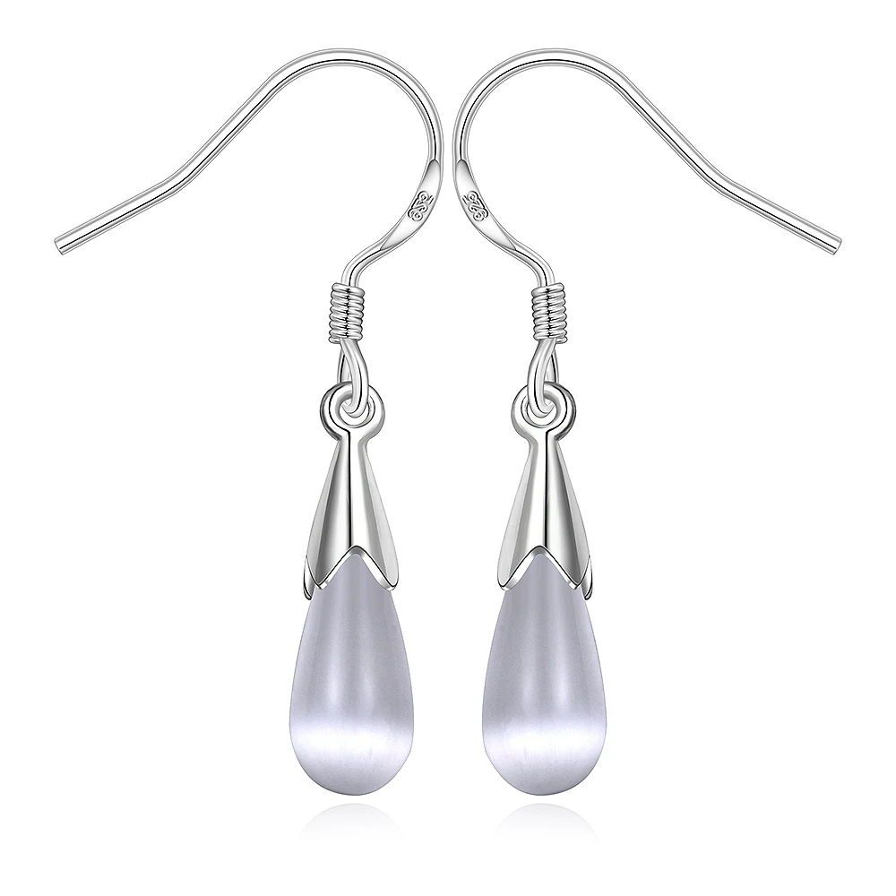 Wholesale silver plated Dangle earrings for women wedding jewelry Long Earrings Crystal Zircon Trendy | Украшения и аксессуары