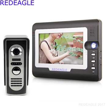 

Home 7 Inch Color TFT LCD Video Door Phone Doorbell Ring Intercom Access System Night Vision IR Camera