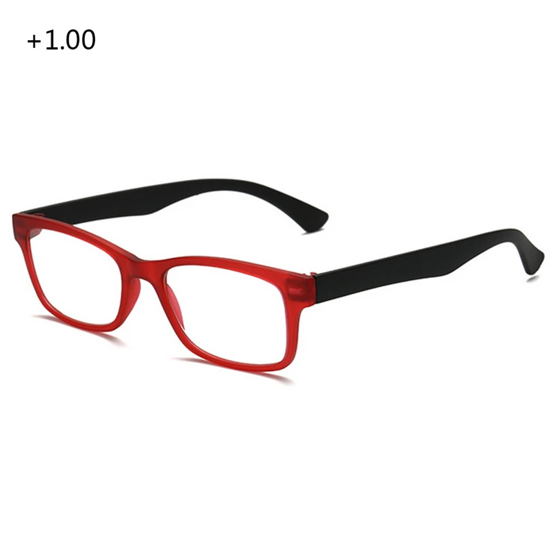 

Unisex Fashionable Reading Glasses Women Men Ultralight Resin Lenses Elderly Watch Presbyopic Eyeglasses Full Frame Portable