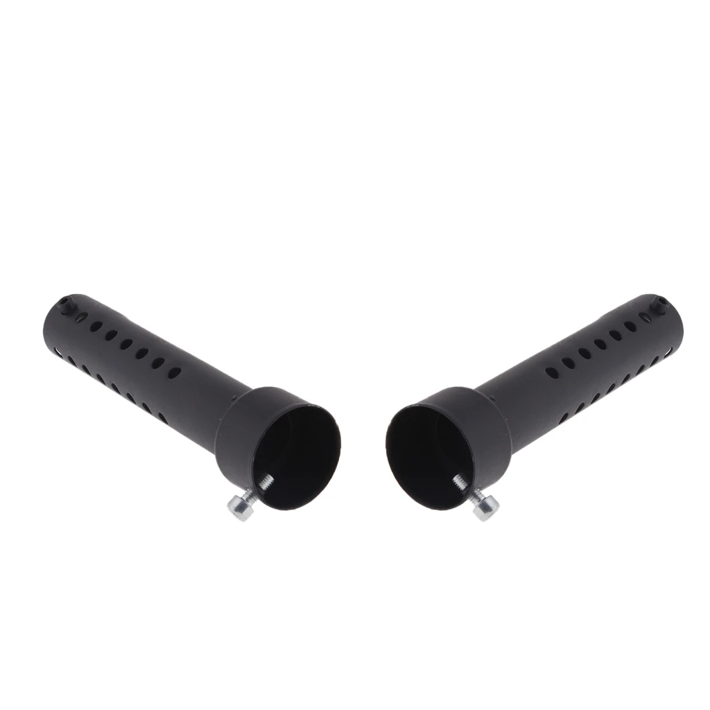 2 x 35mm Black Motorcycle Exhaust Muffler Insert Baffle Can Removable Universal